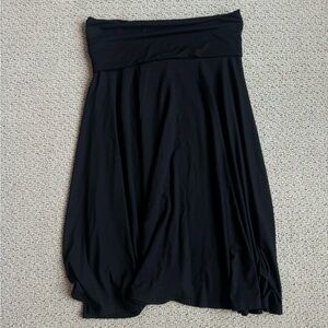 brandy melville black fold over skirt